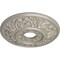 Ekena Millwork Valletta Ceiling Medallion (Fits Canopies up to 3 1/2"), 18"OD x 3 1/2"ID x 1"P, Pearl White CM18VLPWS - alternate 4
